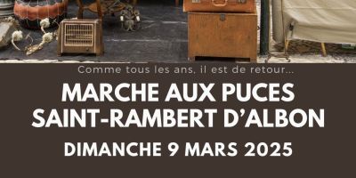 Marché aux Puces de Saint-Rambert-d'Albon le Dimanche 9 Mars 2025