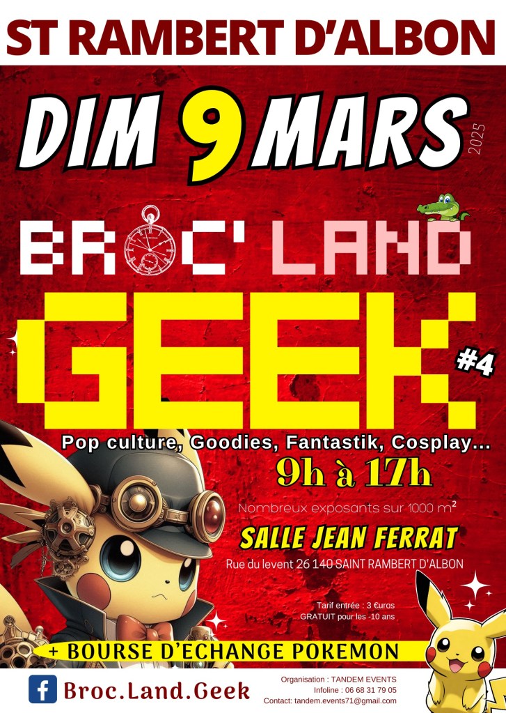 Le rendez-vous incontournable des passionnés de pop culture, jeux, fantasy, cosplay et goodies revient pour sa 4ᔠédition !