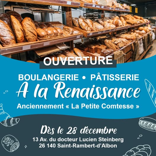 Nouvelle boulangerie à Saint-Rambert-d'Albon : "À la Renaissance" a ouvert ses portes !