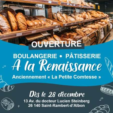 Nouvelle boulangerie à Saint-Rambert-d'Albon : "À la Renaissance" a ouvert ses portes !