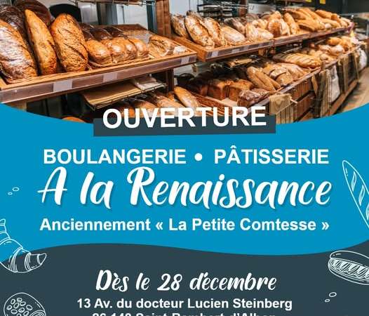 Nouvelle boulangerie à Saint-Rambert-d'Albon : "À la Renaissance" a ouvert ses portes !