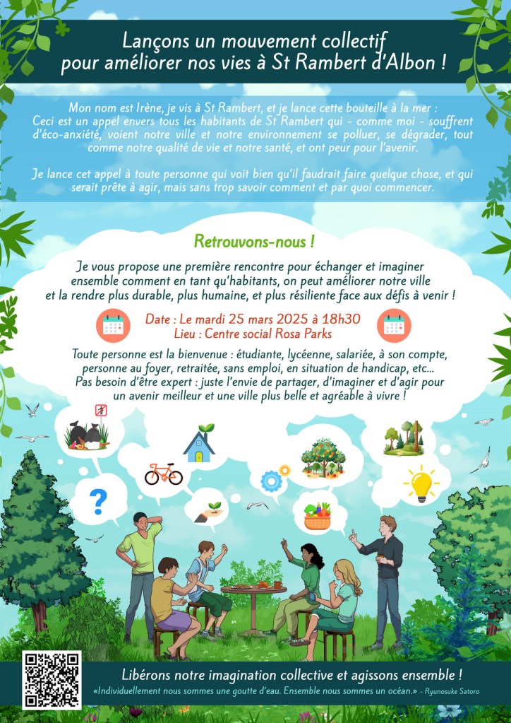 🌿 Un mouvement collectif pour améliorer nos vies à Saint-Rambert-d'Albon 🌿
