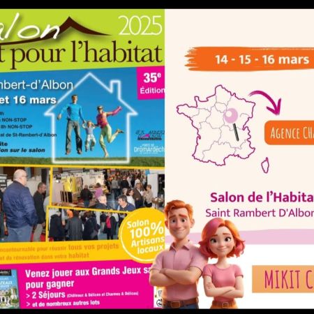 35ÈME ÉDITION DU SALON TOUT POUR L'HABITAT LES 14, 15 ET 16 MARS 2025 À SAINT-RAMBERT-D'ALBON !