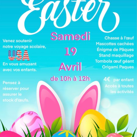 🎉 Chasse aux Œufs Solidaire à Saint Rambert d'Albon : Un Événement Familial pour Soutenir un Voyage aux USA ! 🇺🇸🐣🌸