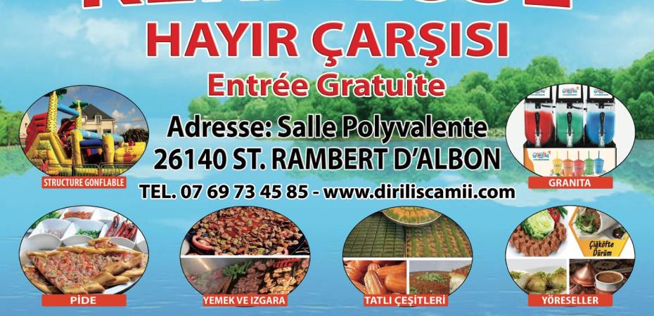 🎉 Diriliş Kermesse 2025 à Saint-Rambert-d'Albon : Un week-end festif à ne pas manquer ! 🇹🇷🎪