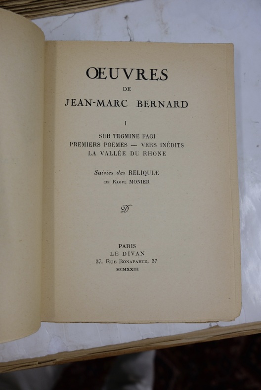 Jean-Marc Bernard – Le Poète dauphinois de Saint-Rambert-d’Albon
