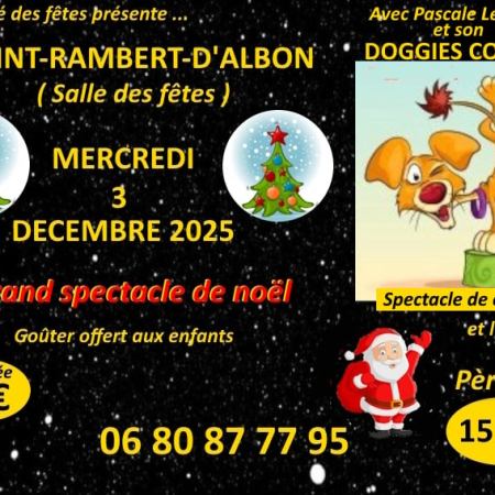 Le Comité des Fêtes de Saint-Rambert-d'Albon prépare un événement enchanteur pour célébrer les fêtes de fin d'année en famille. Le mercredi 3 décembre 2025, la Salle des Fêtes se transformera en théâtre magique pour accueillir le Grand Spectacle de Noël, une animation exceptionnelle qui promet de faire briller les yeux des petits comme des grands.