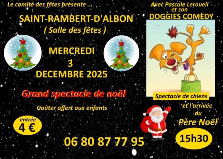 Le Comité des Fêtes de Saint-Rambert-d'Albon prépare un événement enchanteur pour célébrer les fêtes de fin d'année en famille. Le mercredi 3 décembre 2025, la Salle des Fêtes se transformera en théâtre magique pour accueillir le Grand Spectacle de Noël, une animation exceptionnelle qui promet de faire briller les yeux des petits comme des grands.