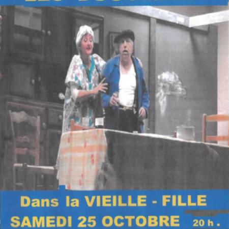 Réservez pour la soirée théâtre de la chorale LA VOIX DO RÉ à Saint-Rambert-d'Albon le 25 octobre ! Comédie "Dans la VIEILLE - FILLE" + buffet froid. Tarifs 10€/20€