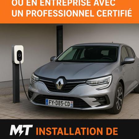MT ÉNERGIE GO, installateur certifié IRVE de bornes de recharge à Saint-Rambert-d'Albon. Crédit d'impôt 500€, TVA 5,5%. Devis gratuit ☎ 07 69 66 64 97