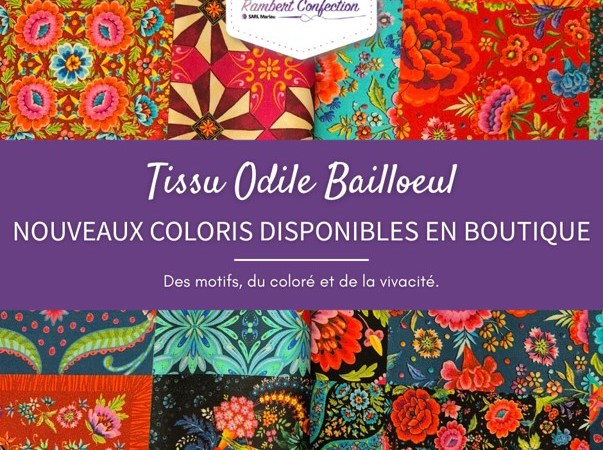Découvrez les tissus velours Odile Bailloeul chez Rambert Confection à Saint-Rambert-d’Albon. Qualité, durabilité et motifs bohèmes pour vos créations. Parking gratuit proche.