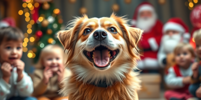 Spectacle Doggies Comedy, Père Noël et goûter offert le 3 décembre à Saint-Rambert-d'Albon. Sortie familiale magique à 4€. Réservez au 06 80 87 77 95.