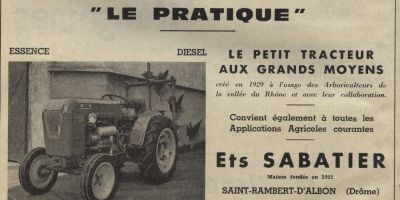Louis Sabatier et le Tracteur "Le Pratique" : L'Ingéniosité Drômoise au Service de l'Agriculture