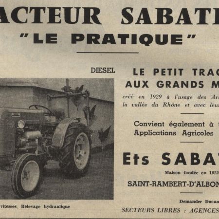 Louis Sabatier et le Tracteur "Le Pratique" : L'Ingéniosité Drômoise au Service de l'Agriculture