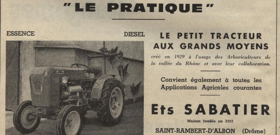 Louis Sabatier et le Tracteur "Le Pratique" : L'Ingéniosité Drômoise au Service de l'Agriculture