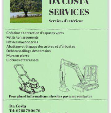 Appelez Da Costa Services maintenant : 07 68 79 06 70