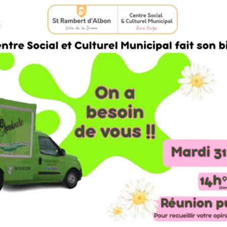 Centre Social Rosa Parks : réunion publique le mardi 31 mars 2026