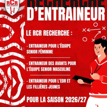 Racing Club Rambertois cherche des entraîneurs 2026-2027