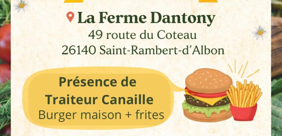 Marché de producteurs & artisans à Saint-Rambert-d'Albon — 2 mai, Ferme Dantony