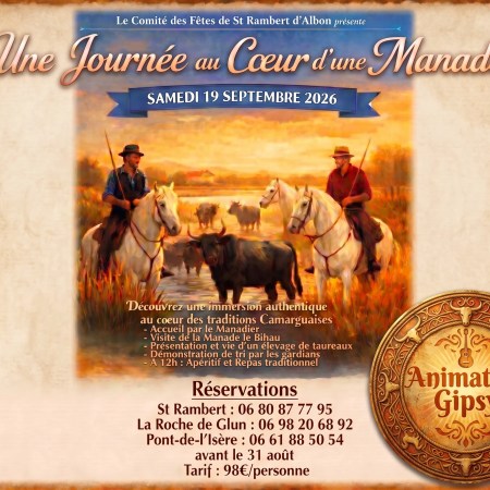 Une Journée au Cœur d’une Manade Saint-Rambert-d’Albon 19/09/2026