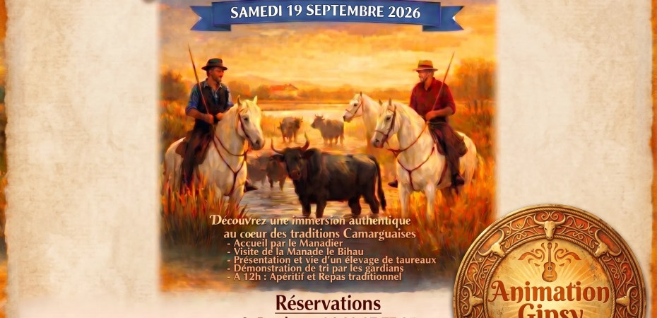 Une Journée au Cœur d’une Manade Saint-Rambert-d’Albon 19/09/2026